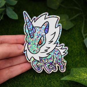 Kirin Monster Hunter Aufkleber Videospiel Geschenk süsser Scrapbook Aufkleber Auto Aufkleber Laptop Aufkleber Nerdy Geschenk für Freund Kirin Fan Geschenk