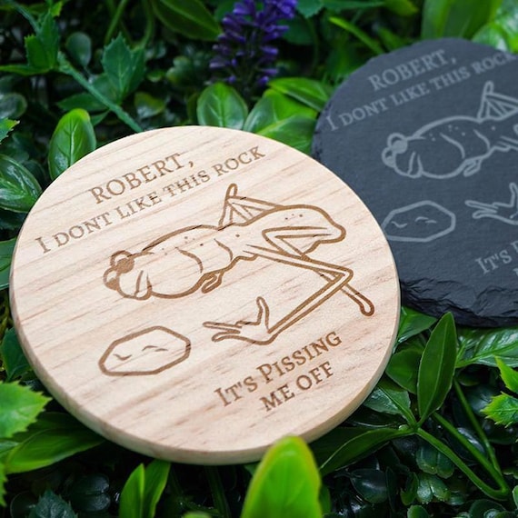 Marcus the Worm Coaster Funny Meme Gift, Custom Coaster Gift Kitchen Decor Gift Funny Home Decor Unique Gift for Friend Custom Drink Coaster