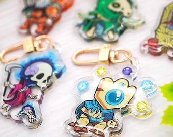 Dood de torenspits sleutelhangers videogame cadeau voor vriend gamer sleutelhanger schattig indie game sleutelhanger rugzak charme roguelike game cadeau