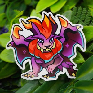 Teostra Monster Hunter Aufkleber Videospiel Geschenk Niedliches Scrapbook Sticker Auto Aufkleber Laptop Aufkleber Nerdy Geschenk für Freund Teostra Fan Geschenk