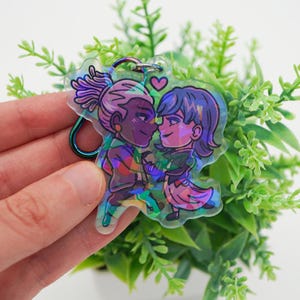 Jinx and Ekko Arcane Keychain League of Legends Gift for Friend Cute Backpack Keychain Nerdy Gift Ideas Keychain Birthday Gift Timebomb