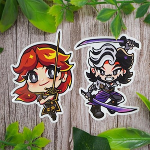 Expedition 33 Stickers Video Game Gift for Friend Expedition 33 Fan Art Waterbottle Sticker Cool Car Decal Scrapbooking Sticker Bday Gift