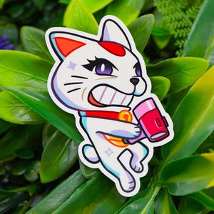 Turbo Oma DanDaDan Aufkleber Geschenk für Freund Oma Fan Art Süß Wasserflasche Aufkleber Cooles Auto Aufkleber DanDaDan Geschenk Scrapbooking Aufkleber