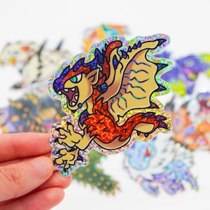 Rathalos Monster Hunter Sticker Video Game Gift Cute Scrapbook Sticker Car Decal Laptop Sticker Nerdy Gift for Friend Rathalos Fan Gift
