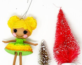 Upcycled Ornament - Lalaloopsy Mari Golden Petals