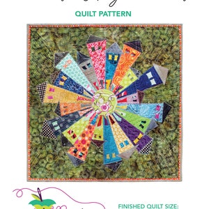 Dresden Neighborhood Mini Quilt Pattern hardcopy image 1