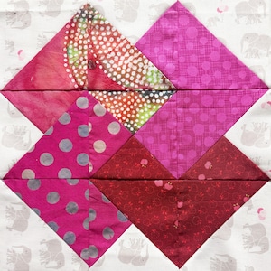 Heart Trick Quilt Block PDF Tutorial