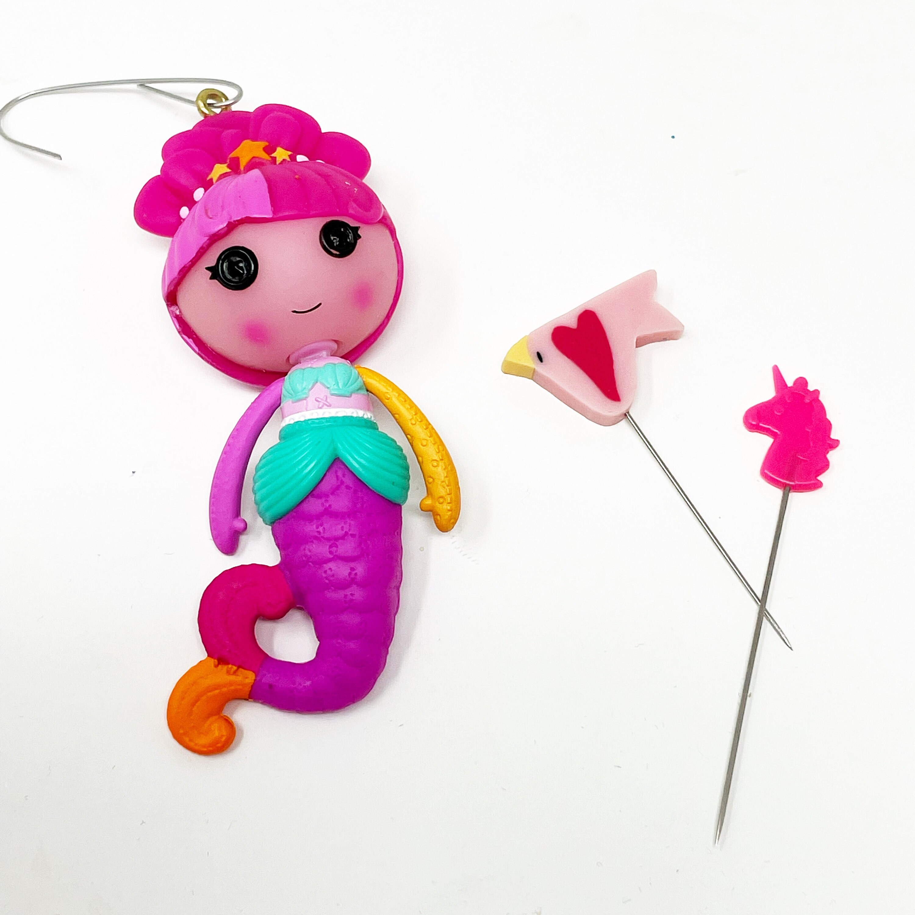 Upcycled Ornament Lala oopsy Mermaid Anemone Etsy