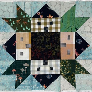 PDF-handledning för Weathervane Neighborhood Quilt Block