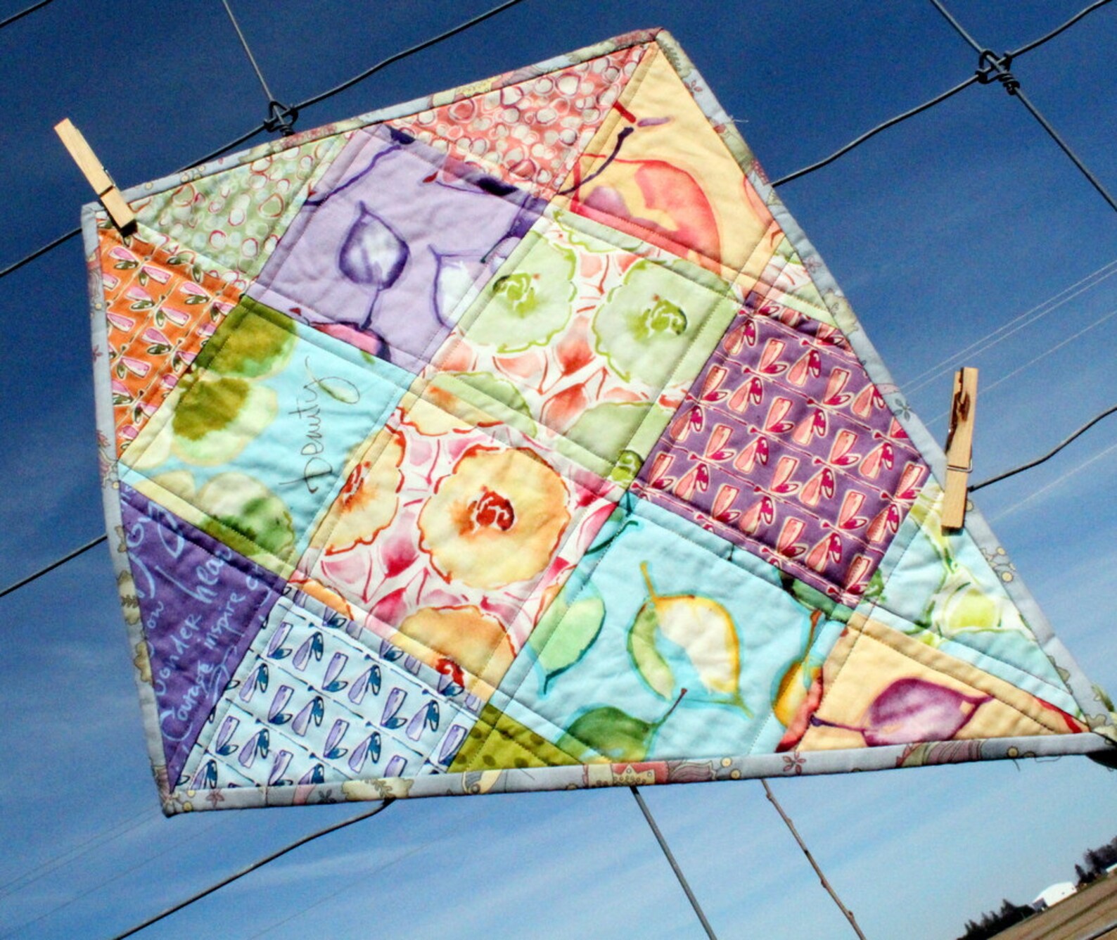 Patchwork Kite Pattern How To Pdf Etsy
