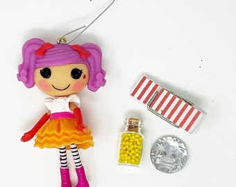 Upcycled Ornament - Lalaloopsy Peanut Big Top