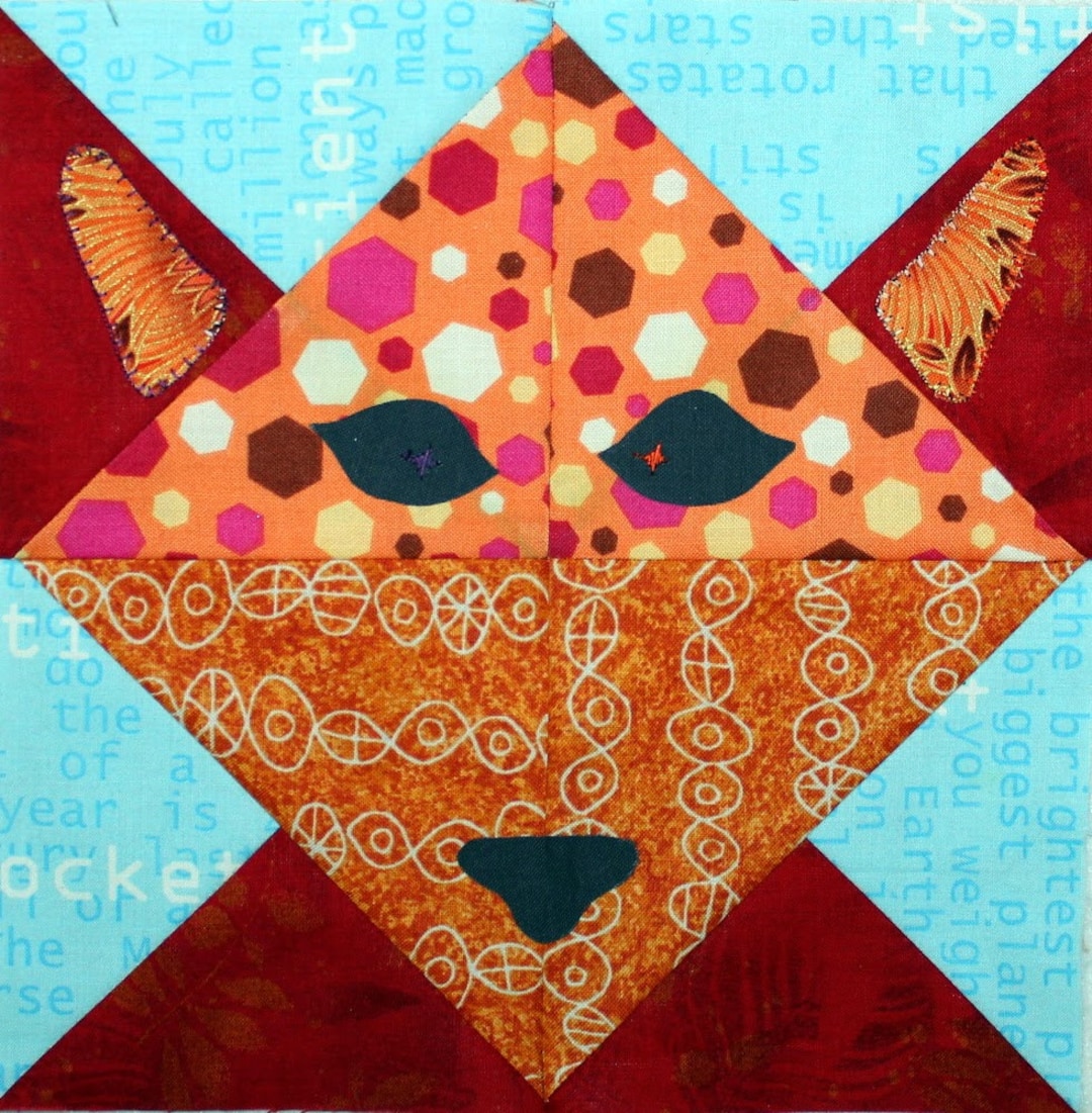 Sugar Fox Block PDF Tutorial Etsy