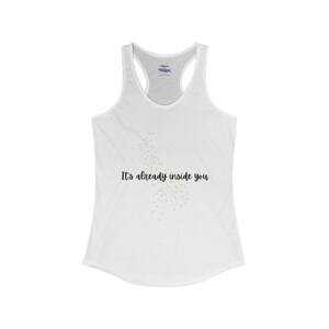 Racerback Tank, Positive Affirmation, Women&#39;s Workout Tank, Inspirational Yoga Top, Motivational Gym Shirt, Self-Love Fitness Apparel