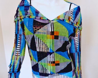 Vintage Issey Miyake Pleats Apron Dress Made in Japan Japanese