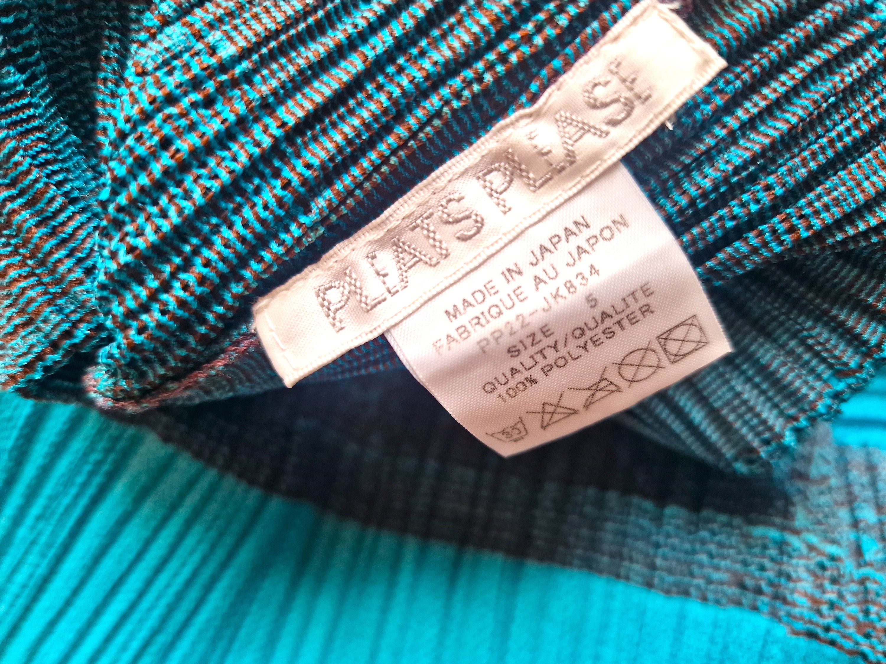 Issey Miyake Pleats Please Pleated Semi Transparent Striped Issey Miyake Pleats Please Pleated Semi Transparent Striped