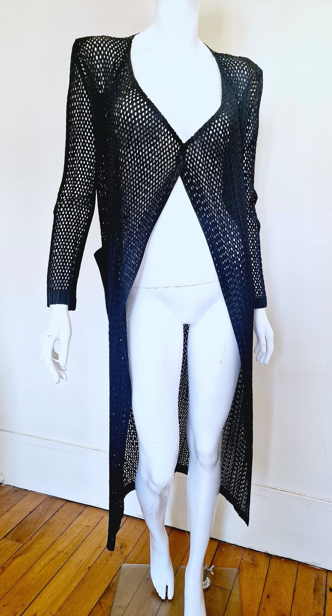 Issey Miyake Pleats Please Pleated Net Semi Transparent Sheer  