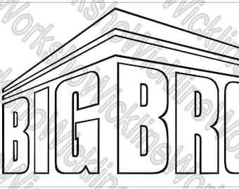 Big Brother Logo SVG file
