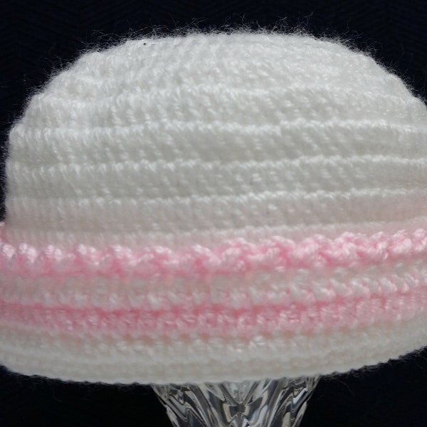 Crochet neonato cappello bambino ragazza cappello neonato ospedale cappello ragazza ospedale neonato cappello di Reborn Doll Coming Home Baby doccia regalo di battesimo