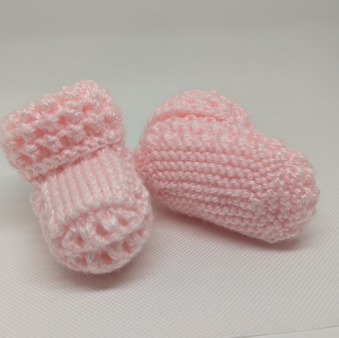 Baby Girl Booties Knitted Baby Booties Newborn Booties Baby Etsy