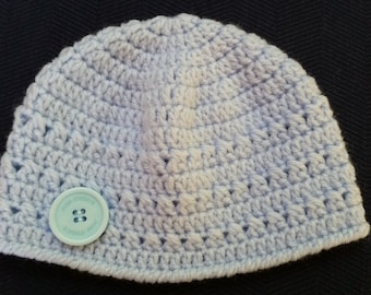 Newborn Baby Hat Baby Boy Hat Baby Boy Hospital Hat Infant Beanie Hat Baby Hat Blue Crochet Photo Prop Hat Christening Baby Shower Gift