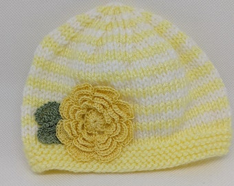 Baby Girl Knit Hat  Newborn Photography Infant Hat