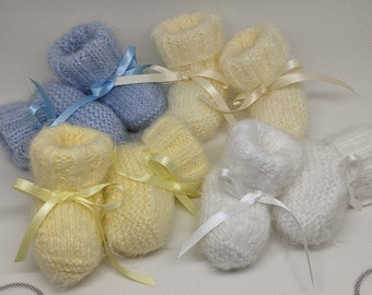 Baby Booties, Knitted Baby Booties, Baby Booties, Baby Shoes, Newborn, Boy, Girl, Reborn, Baby Shower Gift, Newborn Booties