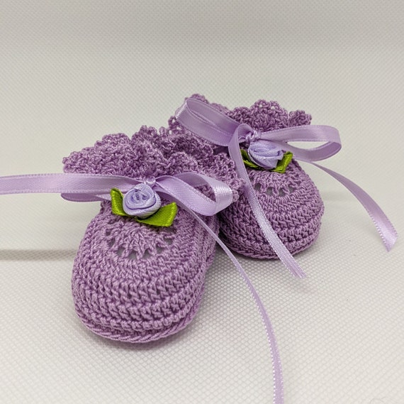 Baby girl booties newborn hot sale