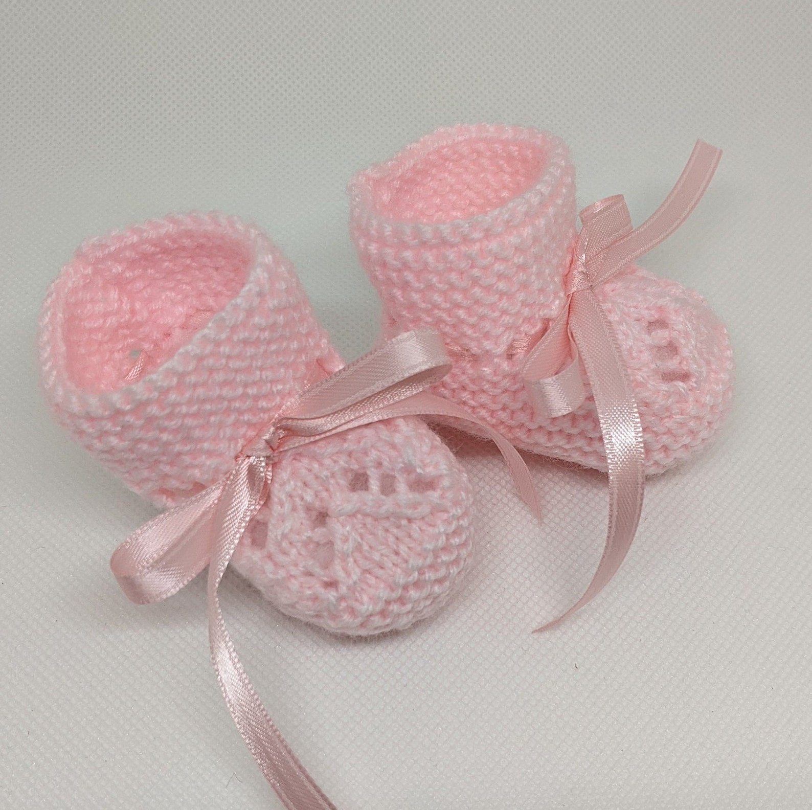 Knitted Baby Booties Baby Booties Girl Christening Baby Etsy