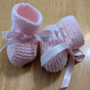 Baby Booties Baby Shoes Hand Knit Baby Girl Booties Newborn - Etsy