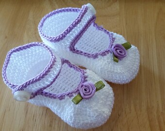 Baby Girl Mary Jane Booties Baby Shoes Christening Baby Booties Crochet  Newborn Girl Baby Girl Booties Reborn Doll Baptism Baby Shower Gift