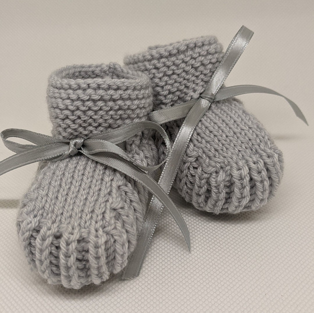 Knitted Baby Booties Newborn Shoes Baby Boy Booties Newborn - Etsy