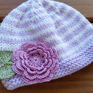 Newborn hospital hat, girls hospital hat, newborn hospital hat, newborn hospital hat with flowers, baby hat