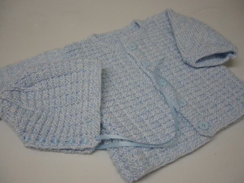 Baby Boy Sweater Hat Set Hand Knit Sweater and Hat 69 Etsy