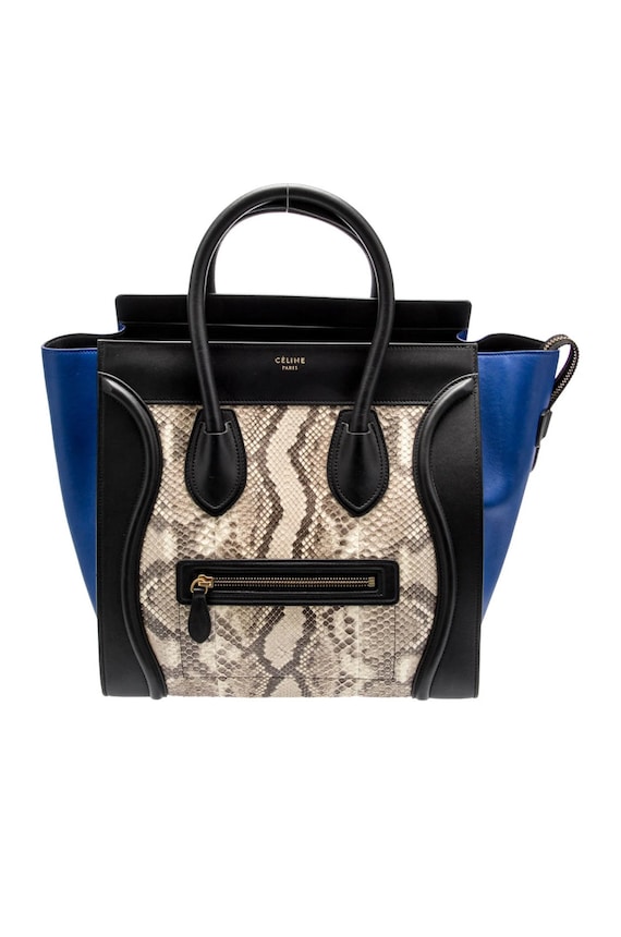 Authentic Céline Python Leather Handbag