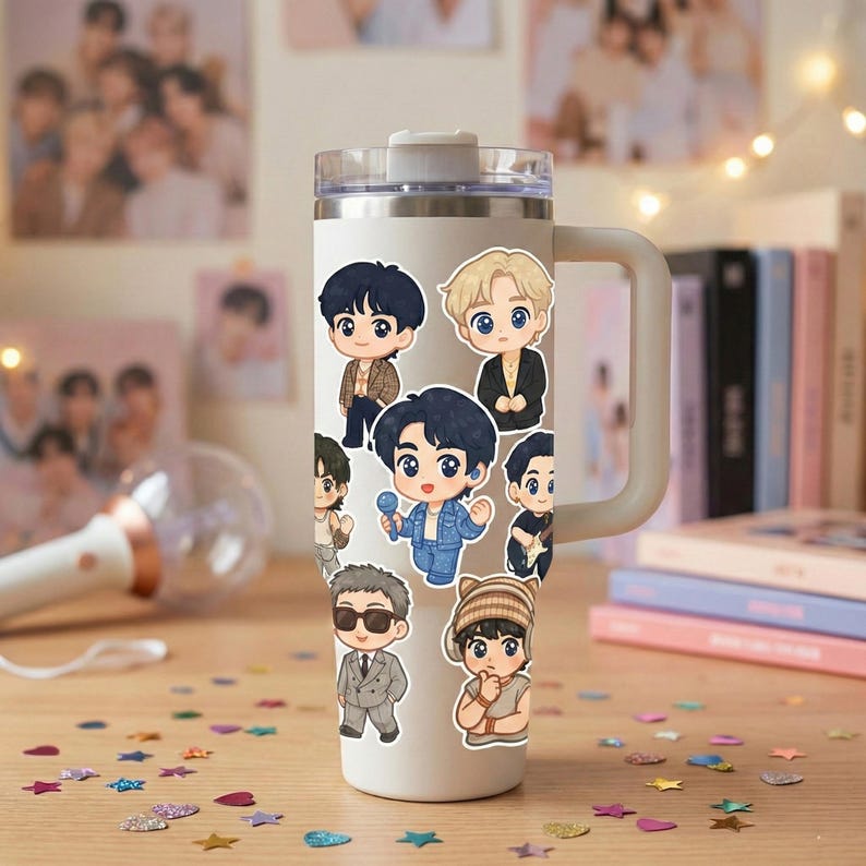 Rkpop Romy Sticker BTS Sticker Bundle | K-pop Stickers | RM Jin Suga J-hope Jimin V ...