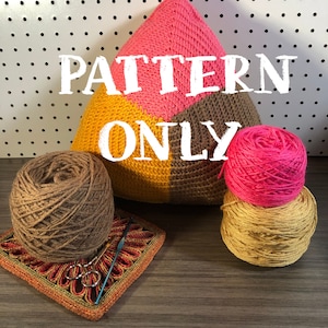 Tricolor Polvoron Cookie Pillow [[DIGITAL CROCHET PATTERN]]