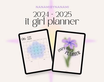2024 - 2025 The "IT GIRL" Planner Digital Planner | GoodNotes Planner | iPad Planner | Self Care Planner | Monthly Planner, Weekly Planner