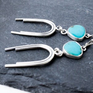 Summer Day Earrings - Turquoise Stones and Silver