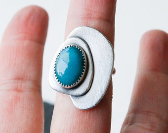Topo Ring - Turquoise Stone Ring