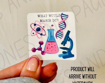Pegatina "¿Qué haría Marie?" / Producto con licencia oficial de Ali Hazelwood
