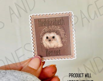 Hedgizabeth Bennet hedgehog sticker | Love, Theoretically | Made in-house | Officially licensed by Ali Hazelwood