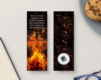 Heat of the Everflame book dedication bookmark | Officially Licensed by Penn Cole | The Kindred’s Curse Saga