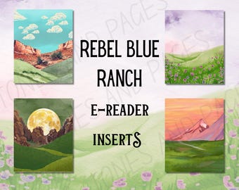 Rebel Blue Ranch E-Reader Inserts| Made in-house | Officially licensed by Lyla Sage