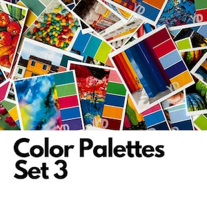 45 Farbpaletten zum Ausdrucken Set 3: Farbschemata, Farbkombinationen, Künstlerwerkzeug, Farbinspiration, Print on Demand