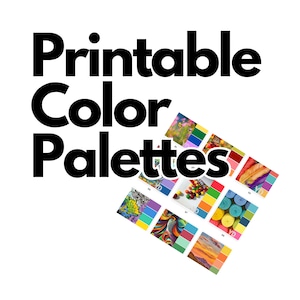 45 Farbpaletten zum Ausdrucken: Farbschemata, Farbkombinationen, Künstlerwerkzeug, Farbinspiration, Print on Demand