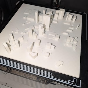 Plan de la ville imprimé en 3D