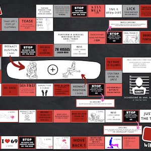 An adult board game with a twist. Dice, drink, strip and more