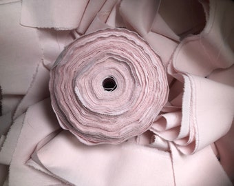 Rag Rug Fabric Strips 2 Inches Wide 30 Yards Baby Pink Sheet Yarn