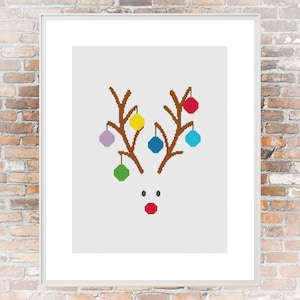 Reindeer - a Counted Cross Stitch Pattern