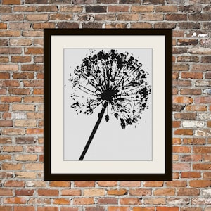 Dandelion Counted Cross Stitch Pattern